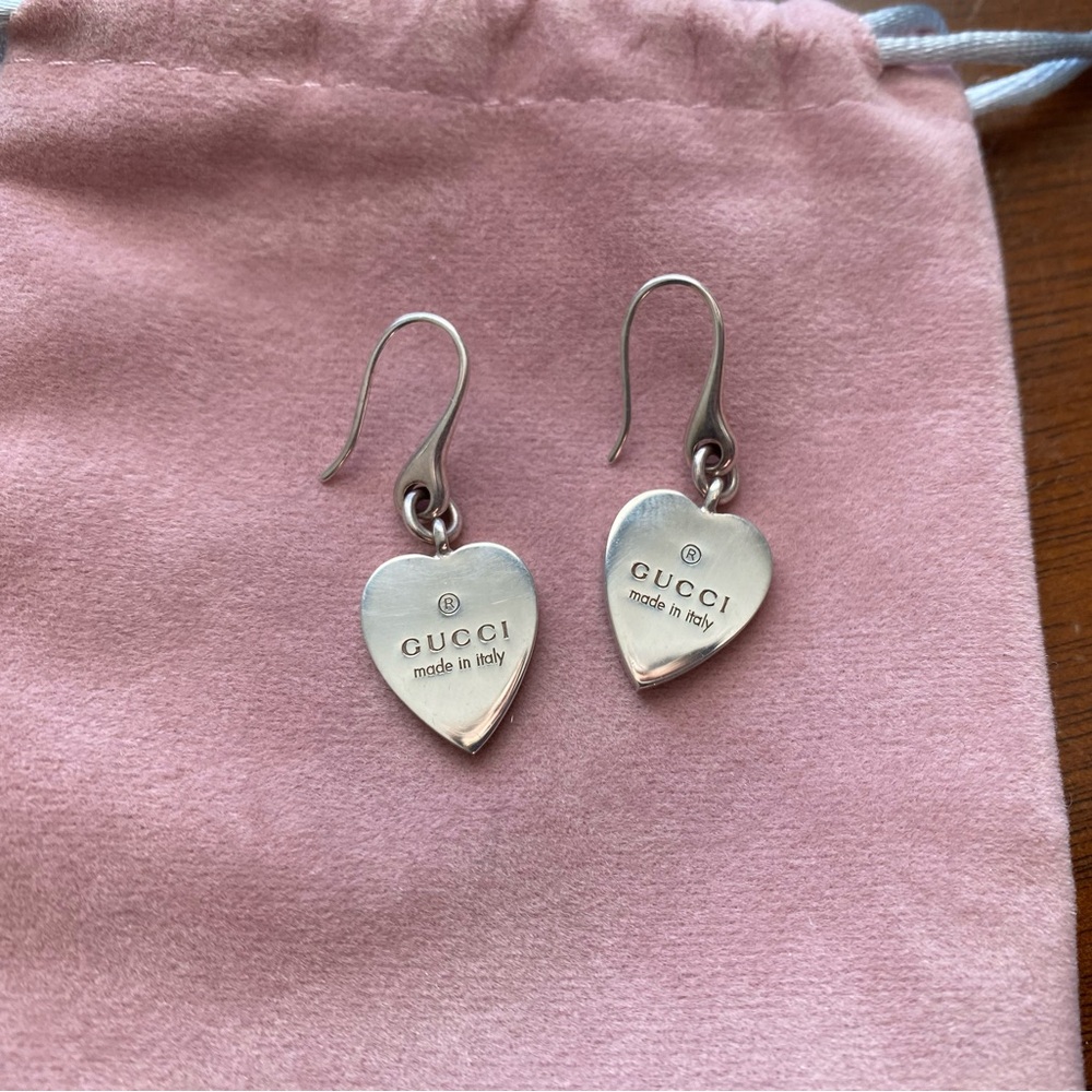 Gucci heart earrings